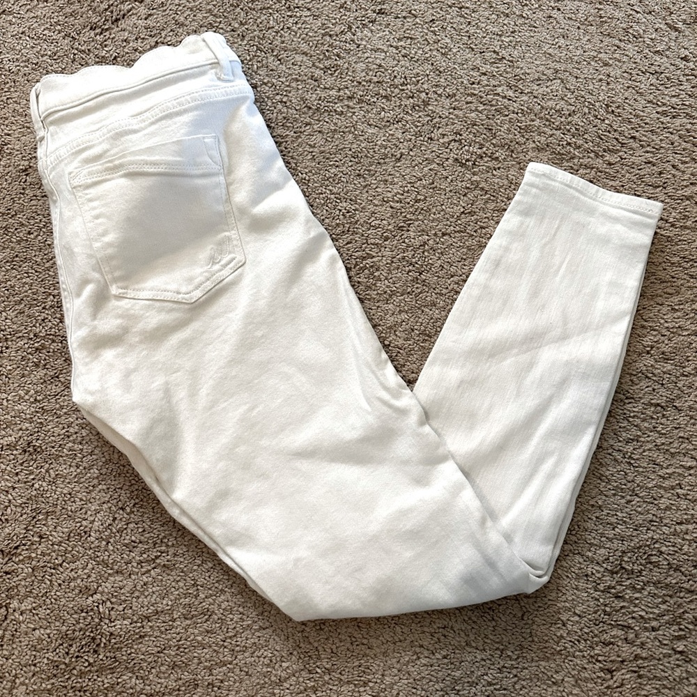 White Express Jean Leggings